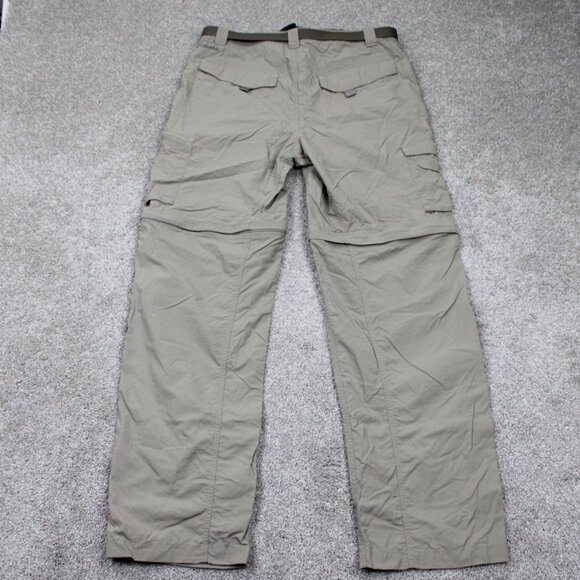 Columbia Silver Ridge Convertible Pants Mens 38x32 Beige Belted Cargo Omni-Shade - Picture 6 of 16